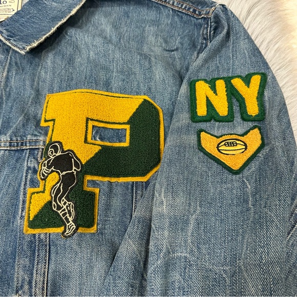 Polo Ralph Lauren Denim “RL Tigers” Jean Jacket 3xlt - Picture 5 of 7